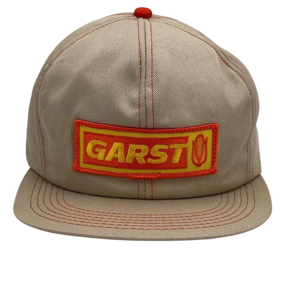 Vintage K-Brand GARST Snapback Trucker Hat Seed‎ Corn USA Made